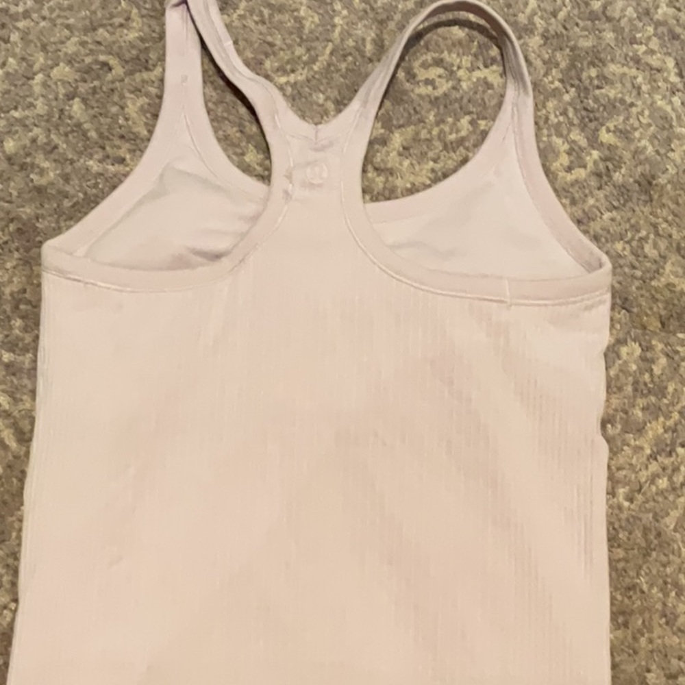 Lululemon Athletica White Fitted Sleeveless Tank Top - Picture 4 of 7